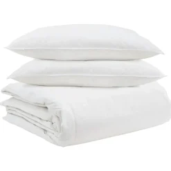 vidaXL Ropa De Casa-Juego de Edredón con almohada 3 pcs Pluma de pato