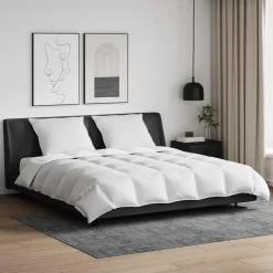 vidaXL Ropa De Casa-Juego de Edredón con almohada 3 pcs Pluma de pato