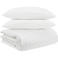 vidaXL Juego de Edredón con almohada 3 pcs Pluma de pato