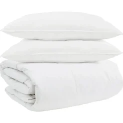 vidaXL Juego de Edredón con almohada 3 pcs Pluma de pato Best