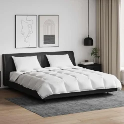 vidaXL Ropa De Casa-Juego de Edredón con almohada 3 pcs Pluma de pato