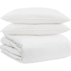 vidaXL Ropa De Casa-Juego de Edredón con almohada 3 pcs Pluma de pato