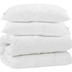 vidaXL Juego de Edredón con almohada 3 pcs Microfibra y Plumas de Pato Clearance