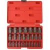 vidaXL Equipo & Herramientas De Taller-Juego de extractores de tornillos de acero 10 piezas