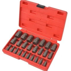vidaXL Equipo & Herramientas De Taller-Juego de extractores de tornillos de acero 10 piezas