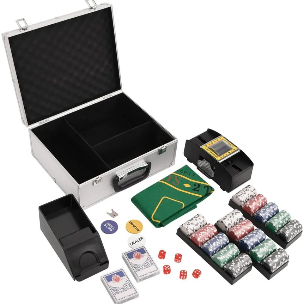 vidaXL Juego de fichas de póker 300 piezas 11,5 g Best