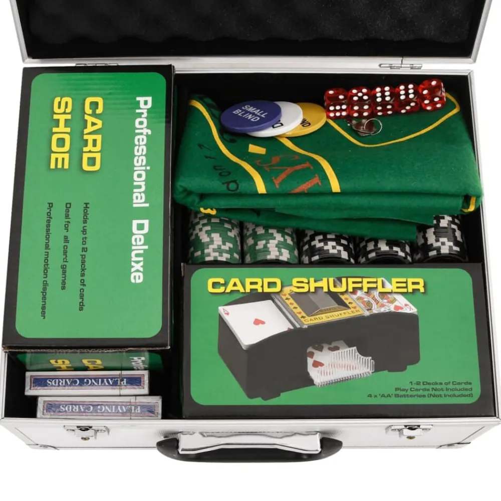 vidaXL Juego de fichas de póker 300 piezas 11,5 g Best