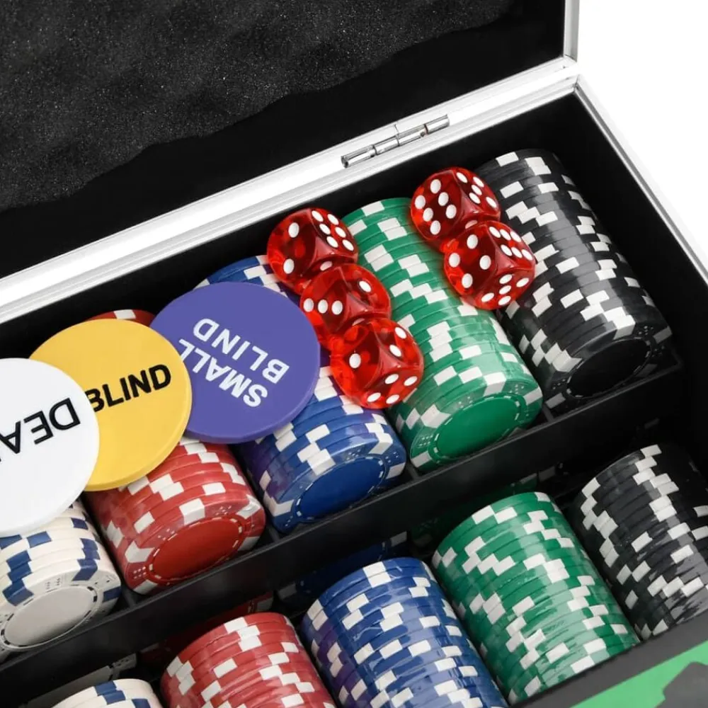 vidaXL Juego de fichas de póker 300 piezas 11,5 g Best