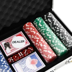 vidaXL Juegos-Juego de fichas de póker 300 piezas 11,5 g