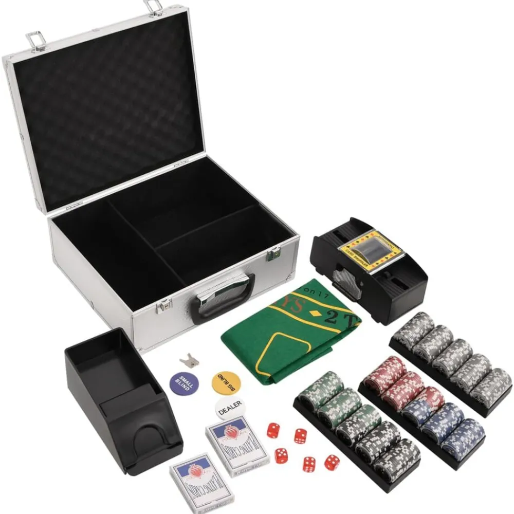 vidaXL Juego de fichas de póker 300 piezas 11,5 g Discount