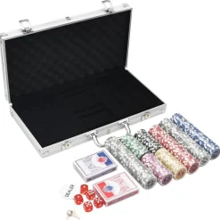 vidaXL Juego de fichas de póker 300 piezas 11,5 g Sale