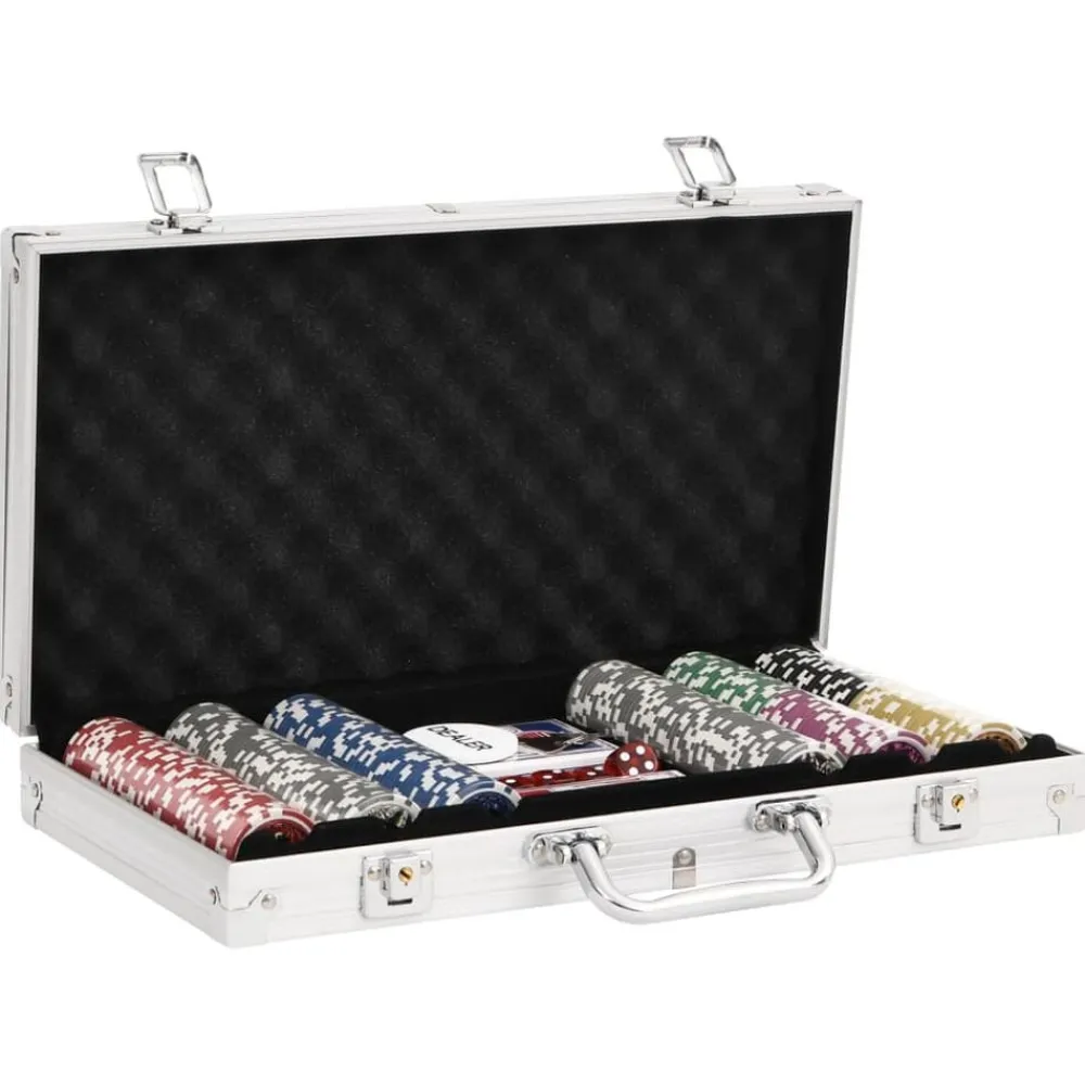 vidaXL Juego de fichas de póker 300 piezas 11,5 g Sale