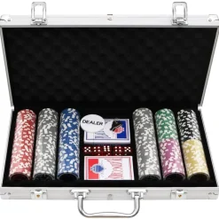 vidaXL Juego de fichas de póker 300 piezas 11,5 g Sale