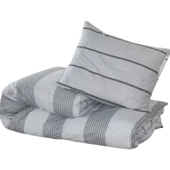vidaXL Ropa De Casa-Juego de funda nórdica algodón gris 140x200 cm