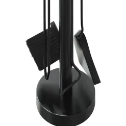 vidaXL Accesorios Para Hornos De Leña Y Chimeneas-Juego de herramientas para chimenea de 5 piezas, 18 x 56 cm, acero