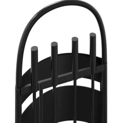 vidaXL Accesorios Para Hornos De Leña Y Chimeneas-Juego de herramientas para chimenea de 5 piezas, 23 x 15 x 66 cm, acero