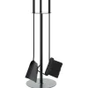 vidaXL Accesorios Para Hornos De Leña Y Chimeneas-Juego de herramientas para chimenea de 4 piezas, 22 x 59 cm, acero