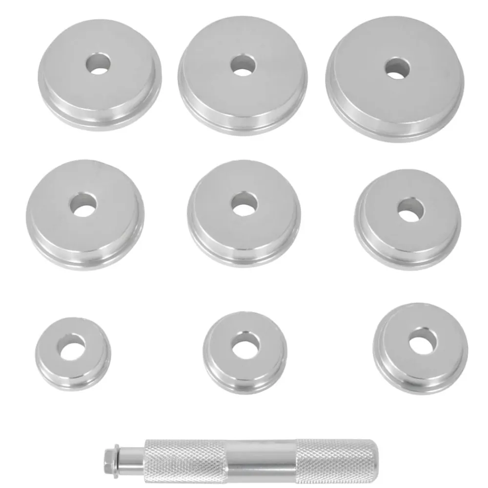 vidaXL Juego de instalador de anillos de rodadura y juntas 10 piezas
