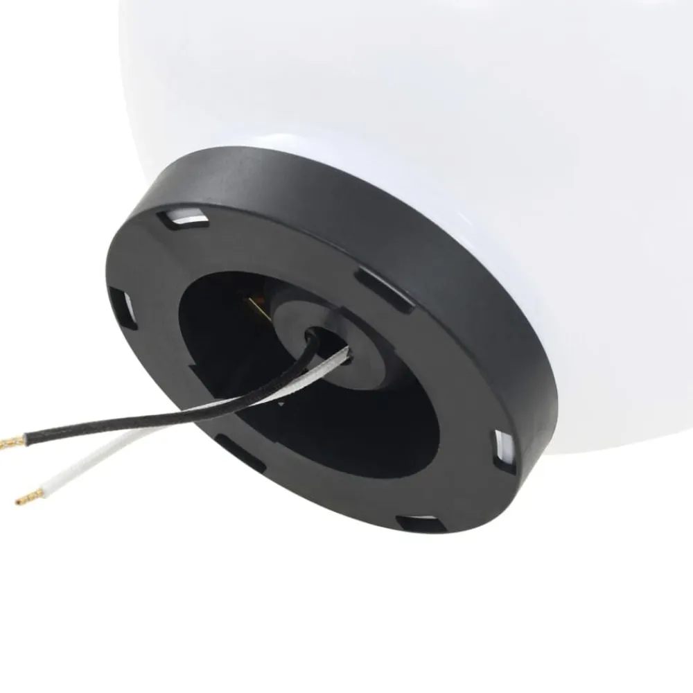 vidaXL Iluminación-Juego de lámparas de bola LED 2 piezas esféricas 20 cm PMMA