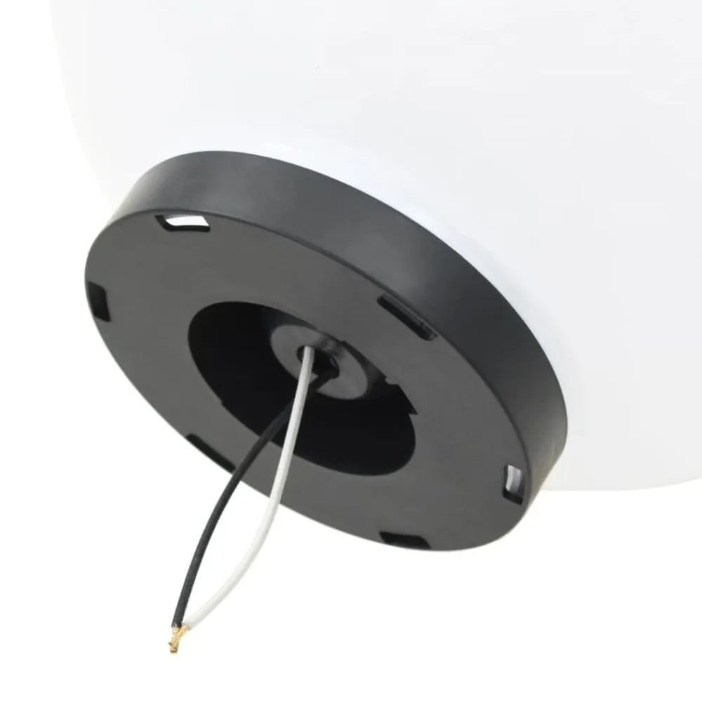 vidaXL Iluminación-Juego de lámparas de bola LED 3 pzas esféricas 20/30/40 cm PMMA