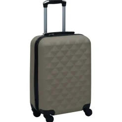 vidaXL Maletas Y Bolsos De Viaje-Juego de maletas rígidas con ruedas 2 piezas ABS gris