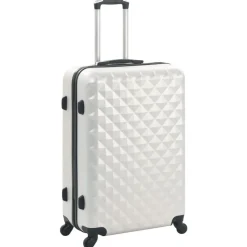 vidaXL Maletas Y Bolsos De Viaje-Juego de maletas rígidas trolley 3 pzas brillante ABS