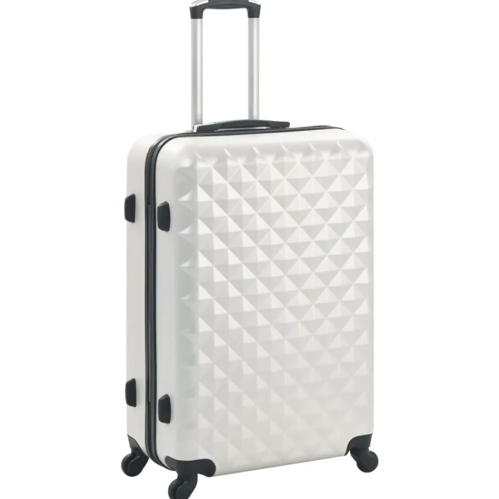 vidaXL Maletas Y Bolsos De Viaje-Juego de maletas rígidas trolley 3 pzas brillante ABS