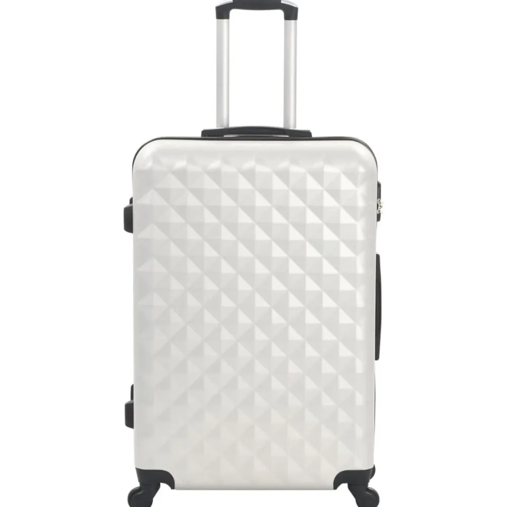 vidaXL Maletas Y Bolsos De Viaje-Juego de maletas rígidas trolley 3 pzas brillante ABS