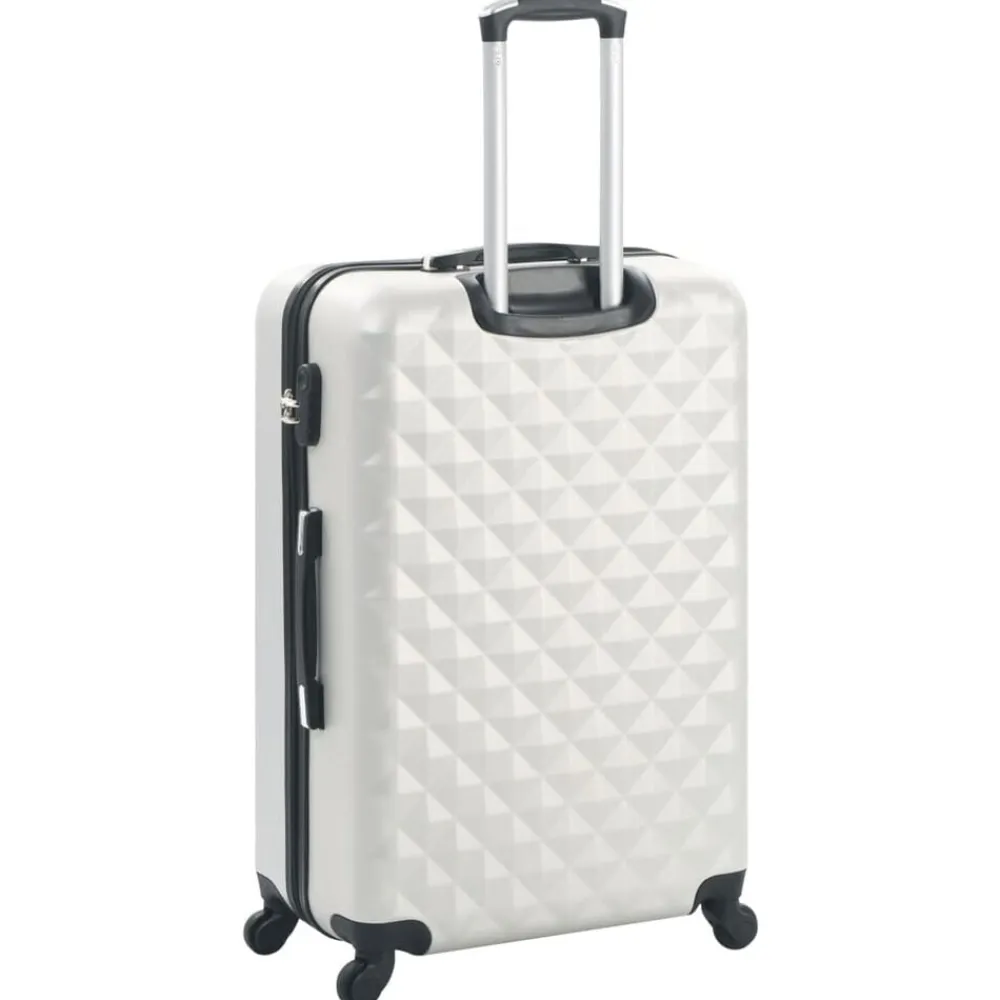 vidaXL Maletas Y Bolsos De Viaje-Juego de maletas rígidas trolley 3 pzas brillante ABS