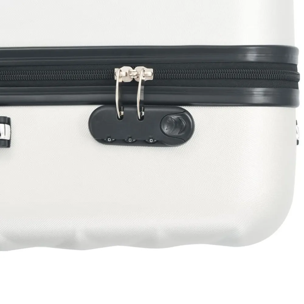 vidaXL Maletas Y Bolsos De Viaje-Juego de maletas rígidas trolley 3 pzas brillante ABS