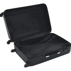 vidaXL Juego de maletas rígidas con ruedas trolley 3 piezas ABS Negro Best