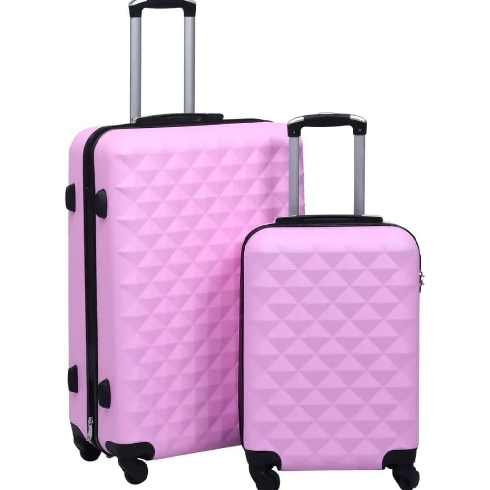 vidaXL Maletas Y Bolsos De Viaje-Juego de maletas rígidas con ruedas 2 piezas ABS
