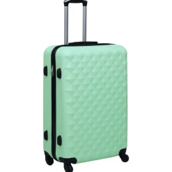 vidaXL Maletas Y Bolsos De Viaje-Juego de maletas rígidas con ruedas 2 piezas ABS verde