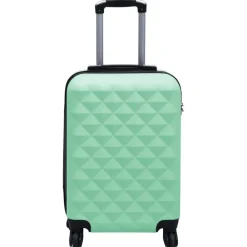 vidaXL Maletas Y Bolsos De Viaje-Juego de maletas rígidas con ruedas 2 piezas ABS verde
