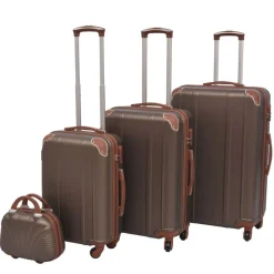 vidaXL Maletas Y Bolsos De Viaje-Juego de maletas rígidas 4 unidades