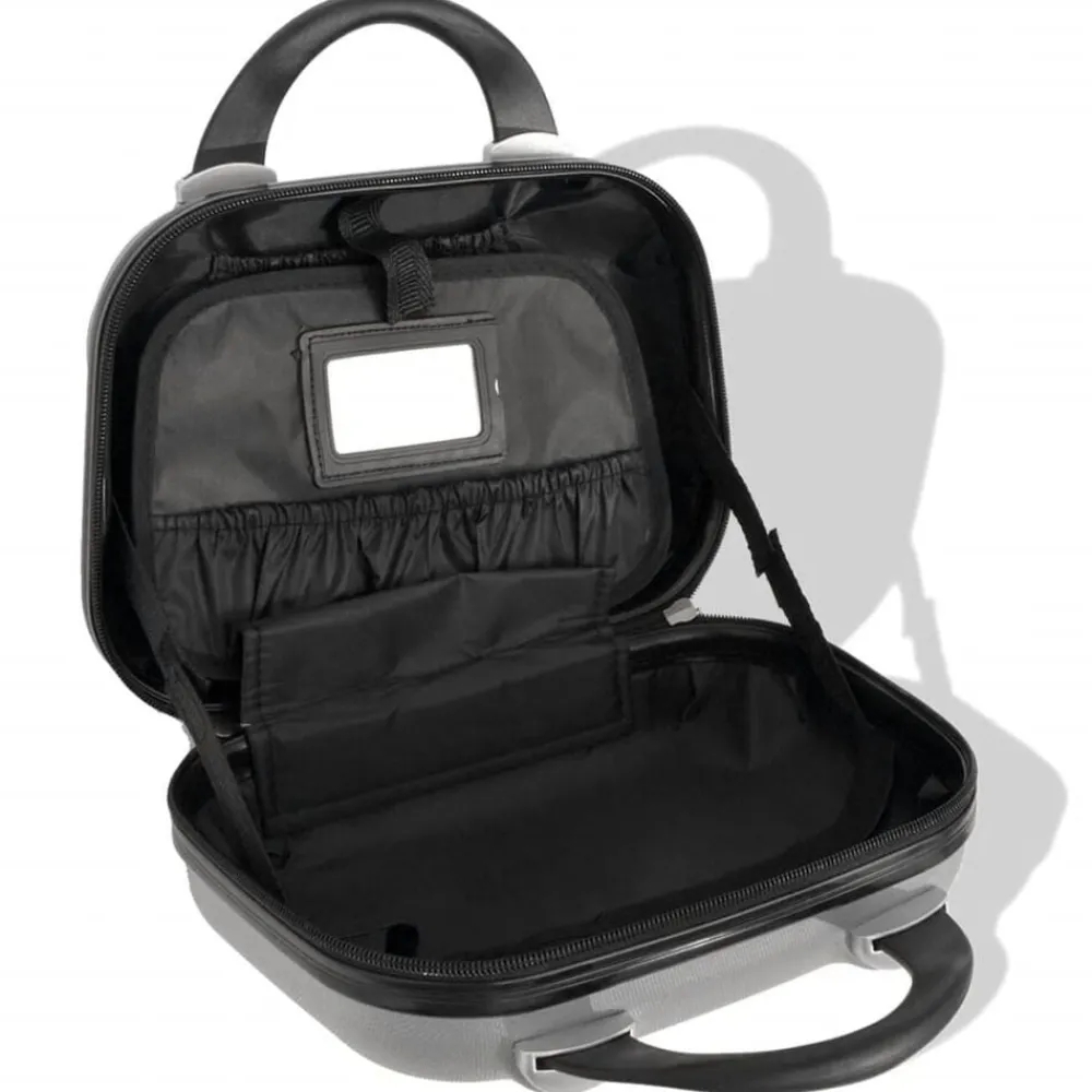 vidaXL Maletas Y Bolsos De Viaje-Juego de maletas rígidas cuatro unidades plata