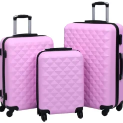 vidaXL Maletas Y Bolsos De Viaje-Juego de maletas rígidas 3 piezas ABS