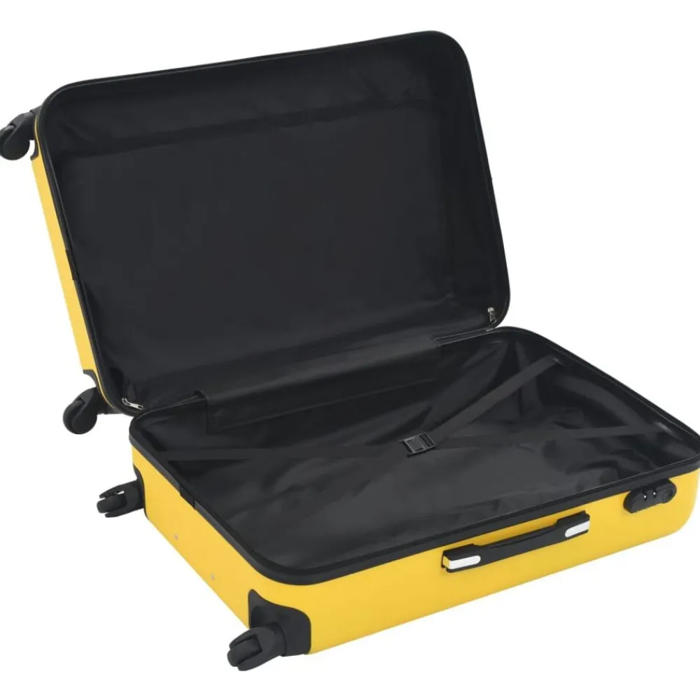 vidaXL Maletas Y Bolsos De Viaje-Juego de maletas rígidas con ruedas trolley 3 pzas ABS