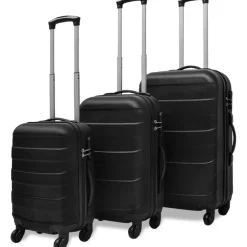 vidaXL Maletas Y Bolsos De Viaje-Juego de maletas trolley rígidas 3 piezas 45,5/55/66 cm