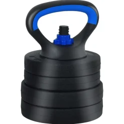 vidaXL Fitness Y Musculación-Juego de Mancuernas 4 en 1 30kg Negro y azul