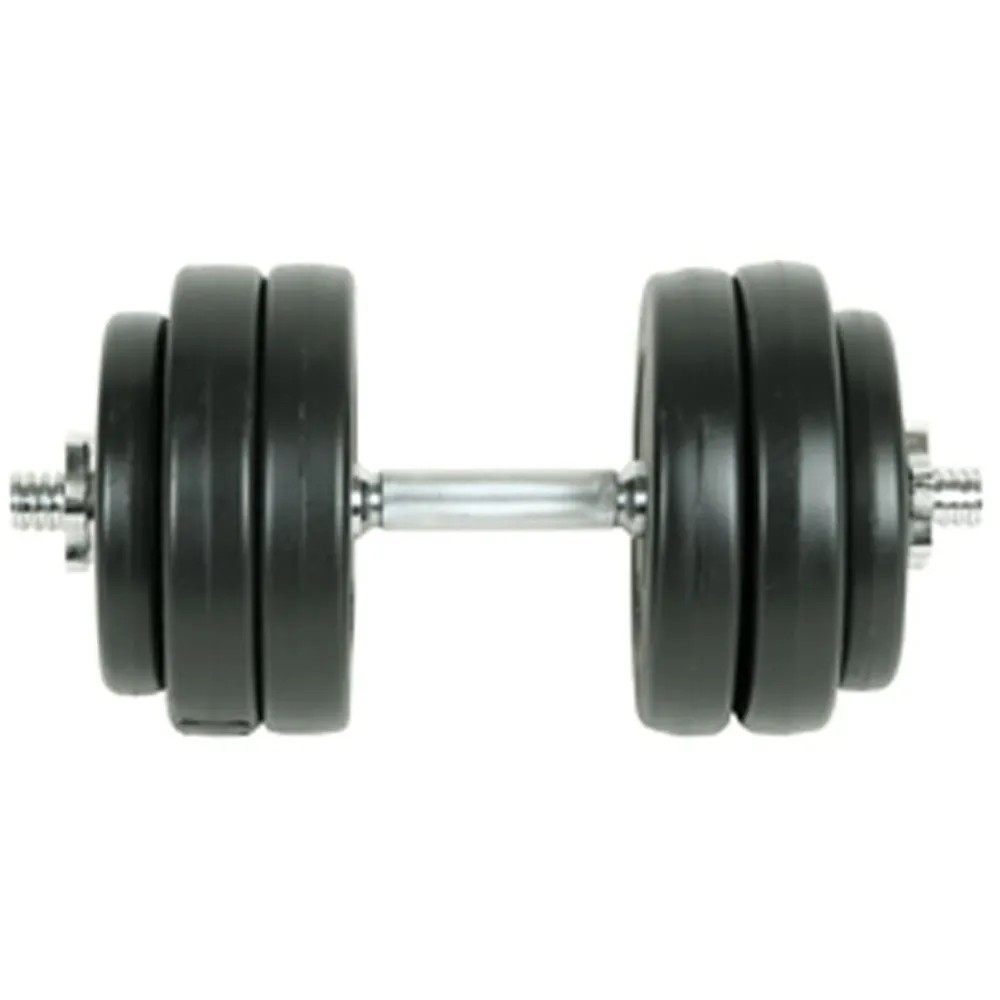 vidaXL Juego de mancuernas 9 piezas 15 kg