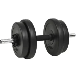 vidaXL Fitness Y Musculación-Juego de mancuernas hierro fundido 14 piezas 20 kg