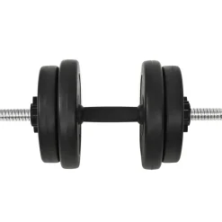 vidaXL Fitness Y Musculación-Juego de mancuernas hierro fundido 14 piezas 20 kg