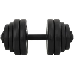 vidaXL Fitness Y Musculación-Juego de mancuernas 15 kg