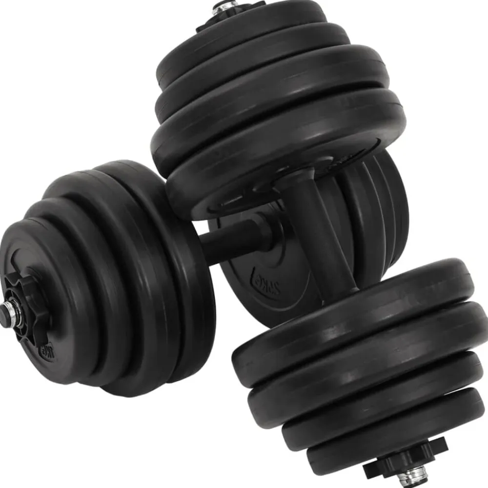 vidaXL Juego de mancuernas 2x15 kg Sale