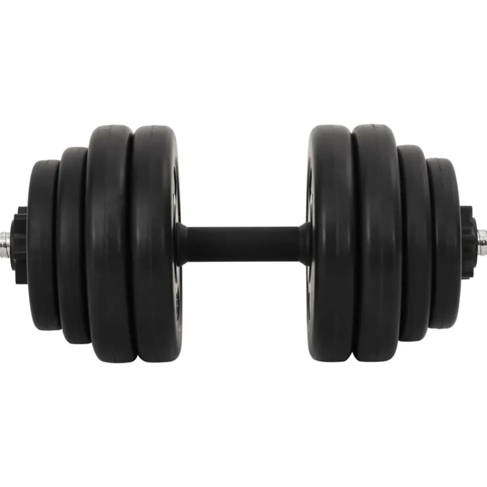 vidaXL Juego de mancuernas 2x15 kg Sale