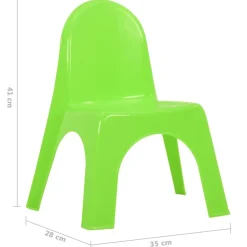 Niños vidaXL Mobiliario Para Bebés Y Niños Pequeños-Juego de mesa y sillas para niños PP