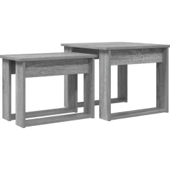 vidaXL Mesas-Juego de Mesas de Centro 2 pcs Madera de ingeniería