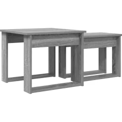 vidaXL Mesas-Juego de Mesas de Centro 2 pcs Madera de ingeniería