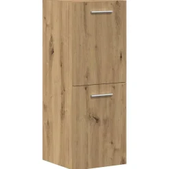 vidaXL Juego de muebles baño 5 piezas madera ingeniería Roble artisan New